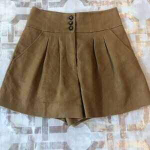 Veronica Beard Linen Mini Shorts